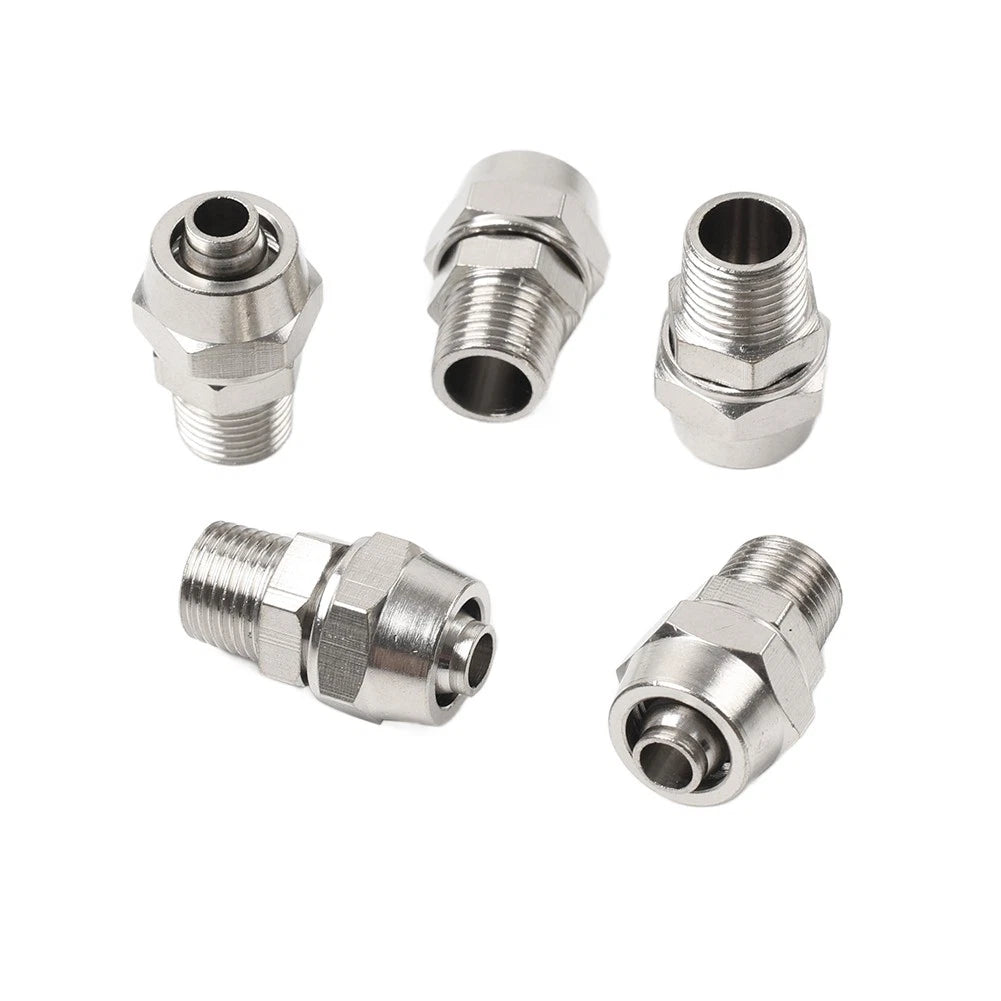 5PC Tire Changer 8mm 1/8 Air Valve Metal Connector