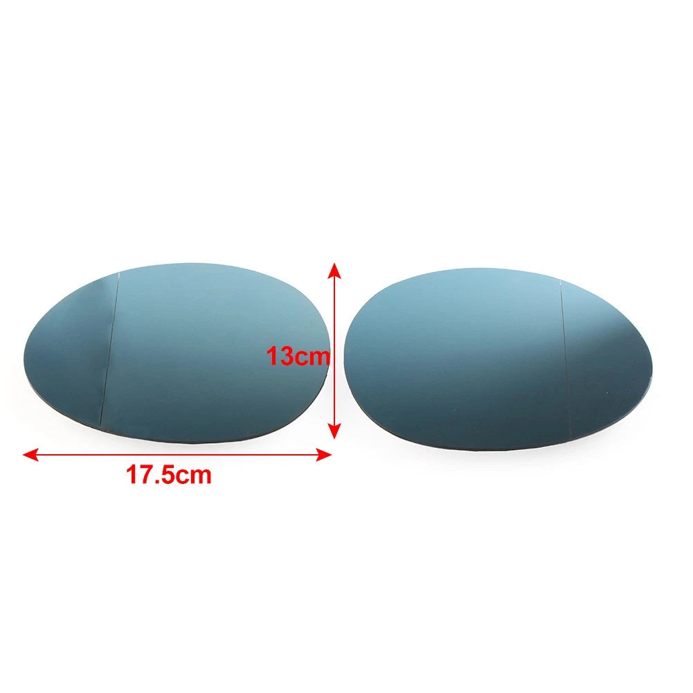 1x Rear View Heated Mirror Glasses Blue Left Fit Mini F54 F55 F56 F57 F60 Car