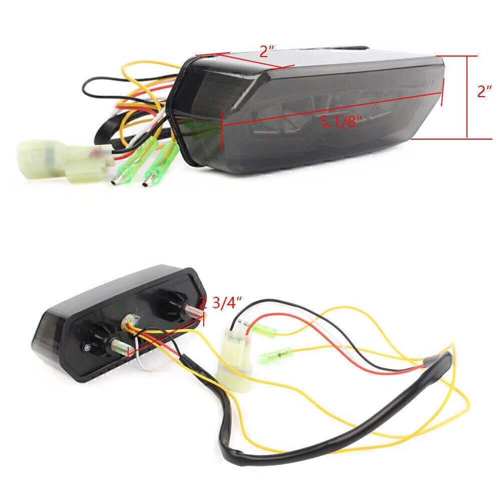 Brake Rear Tail Light Breaking Lamp Fit Honda Grom/MSX 125 s 14-16 Smoke Lens US