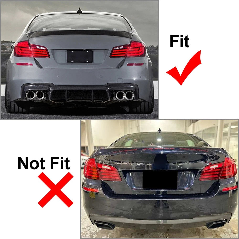 Rear Bumper Diffuser Quad Exhausts For BMW F10 M5 2011-2016 US Stock