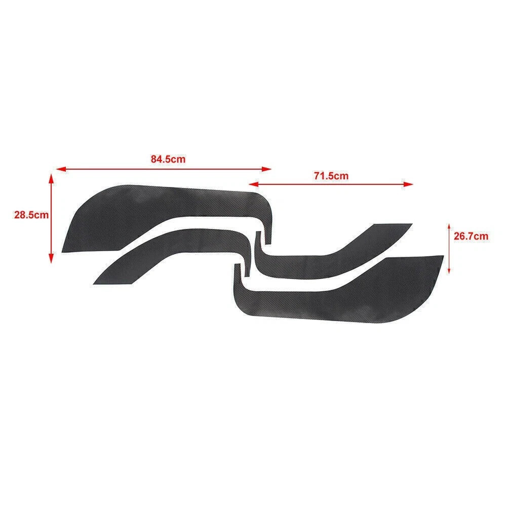 For Ford Mustang Mach-E 2021-22 Door Anti Kick Pad Protection Cover Trims 4 Pcs