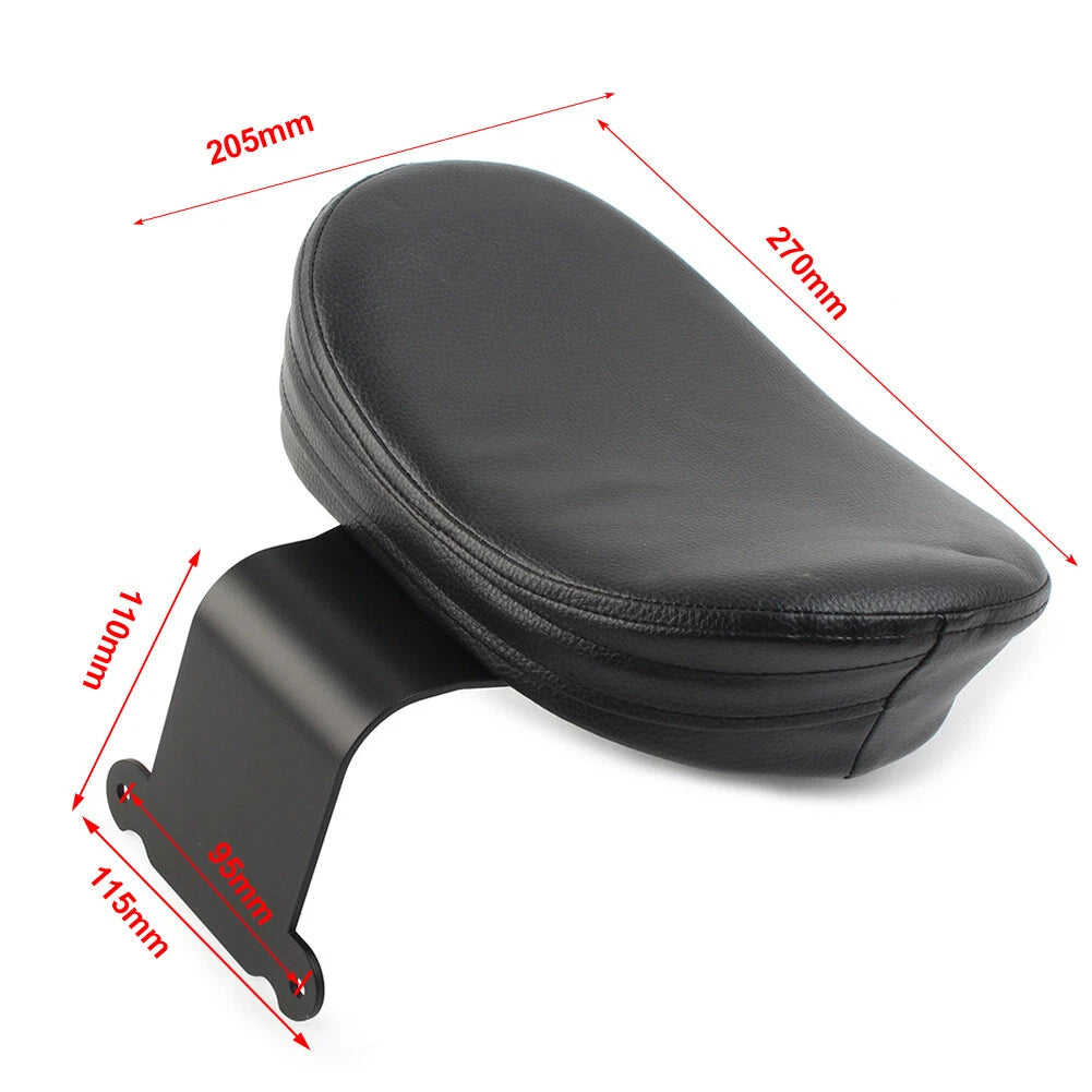 Drivers Rider Backrest Cushion Pad Fit For Honda Shadow Aero VT750 97-03 Black