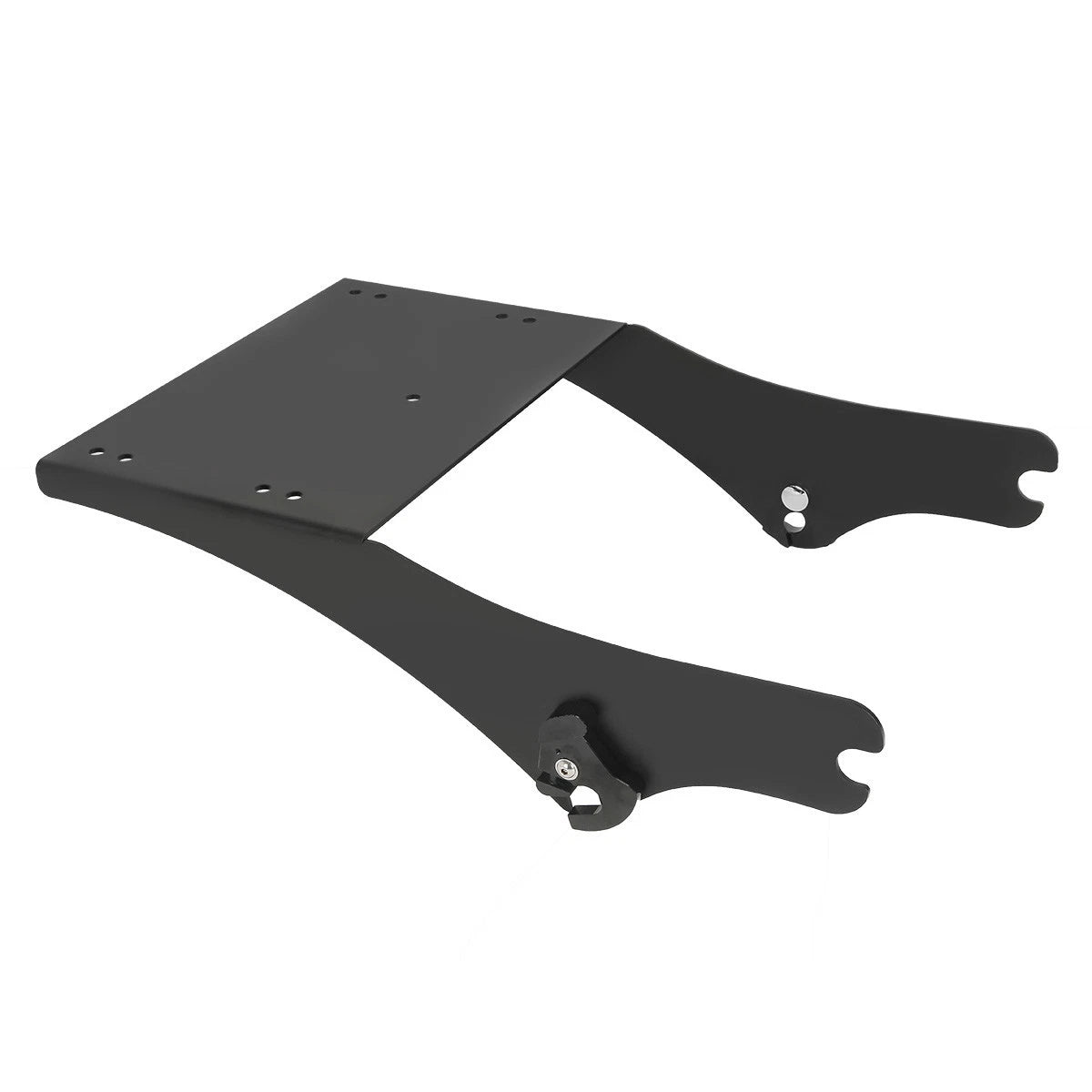 Black Chopped Trunk & Mounting Rack Fit For Harley Touring Electra Glide 1997-08