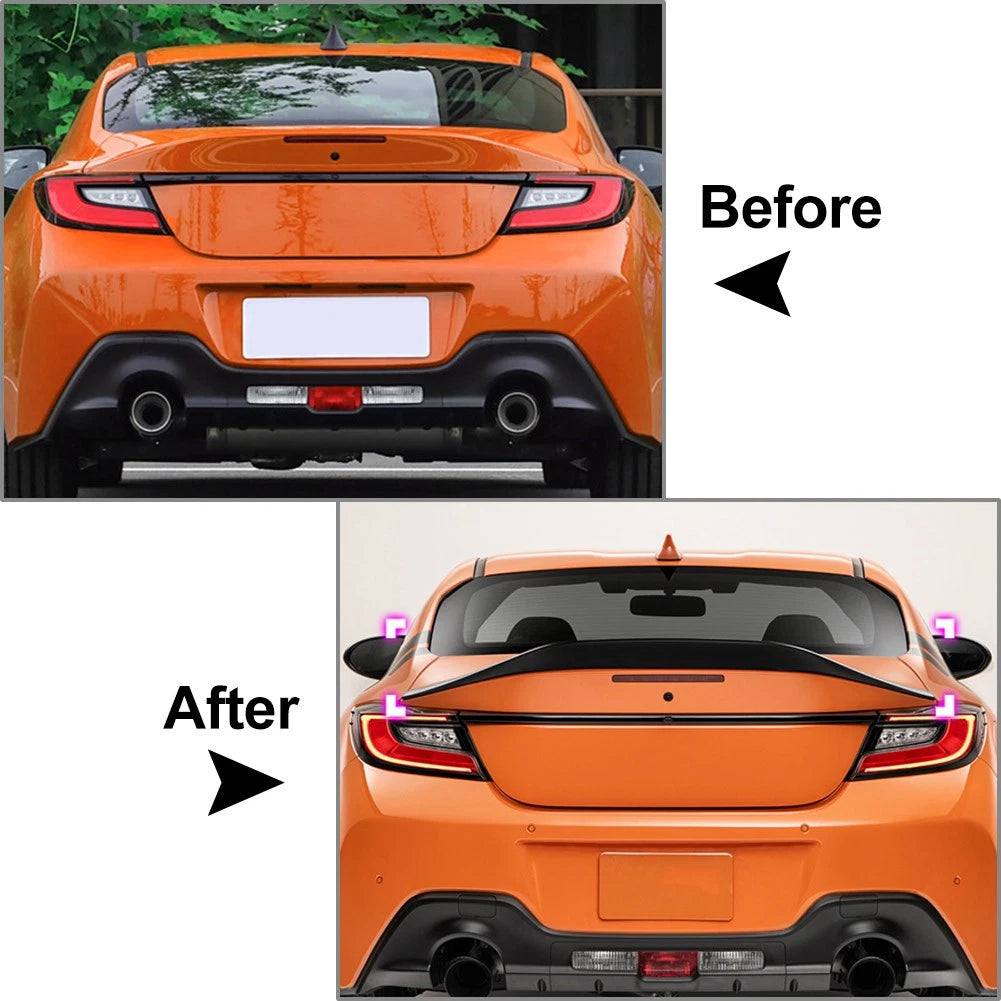 Carbon Look Tail Wing Rear Trunk Spoiler For Toyota GR 86 For Subaru BRZ 2022-24