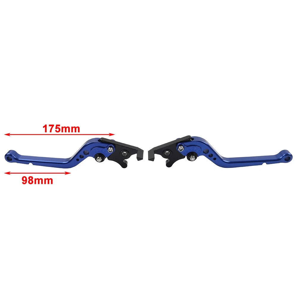 CNC Adjustable Long Brake Clutch Levers For Yamaha R1 R1M R1S 2015-2021 Black