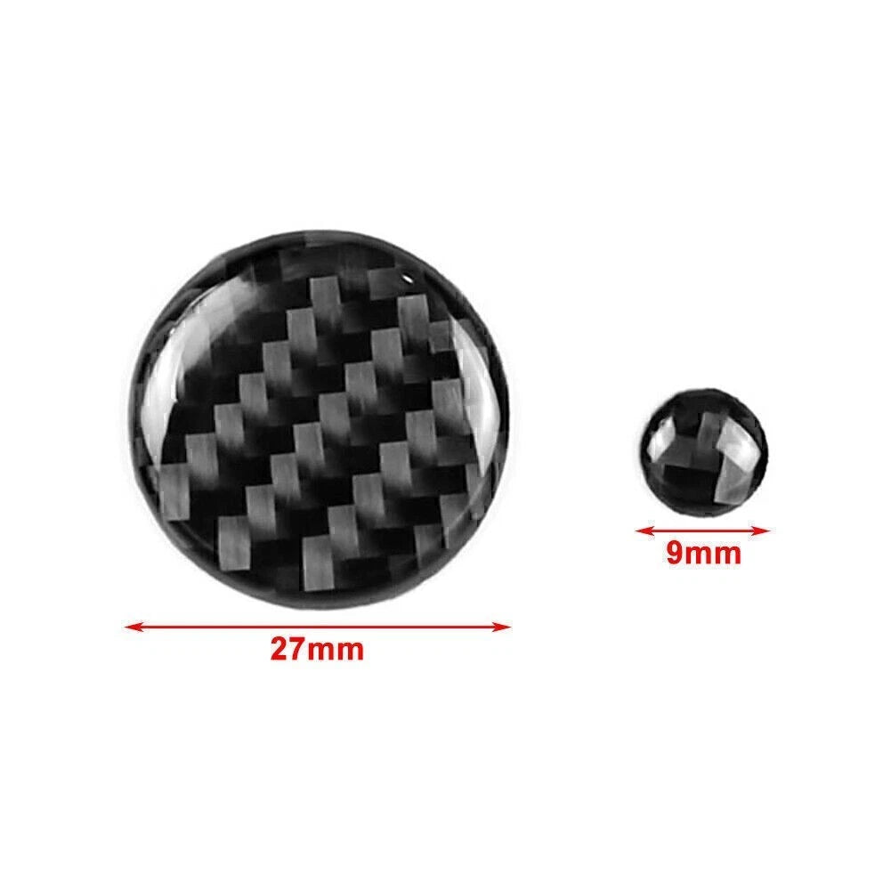 2pcs Carbon Look Interior Volume Button Trim For Mazda 6 CX-5 CX-9 16-21 US