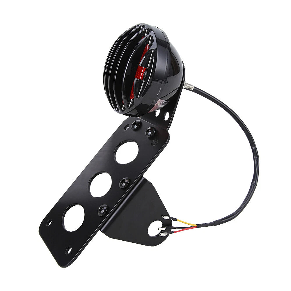 3/4" Side Mount Brake License Plate LED Tail Light For Harley Chopper Bobber XL