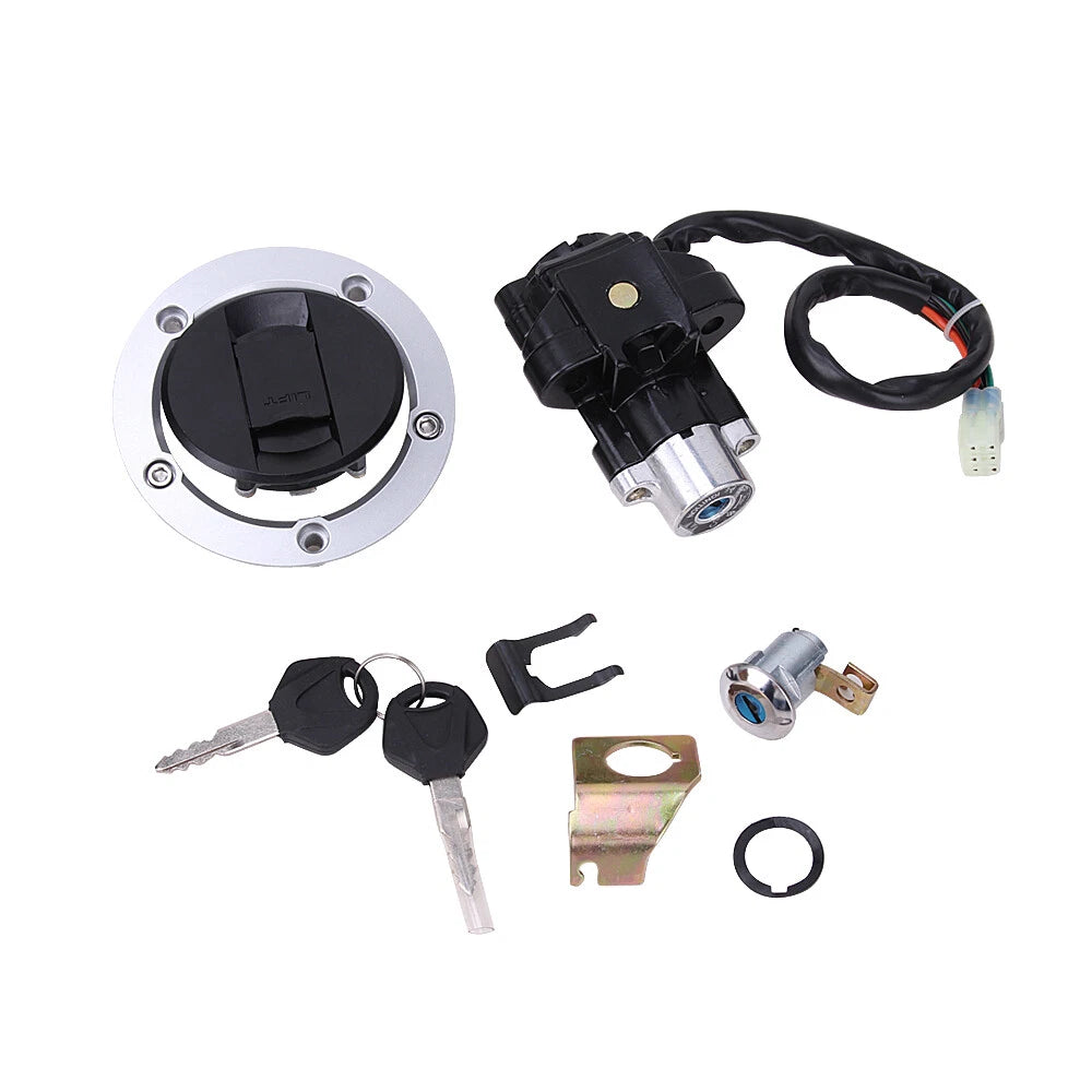 Ignition Switch Gas Cap cover Seat Lock Key Set For Suzuki GSXR600 750 2004-2015