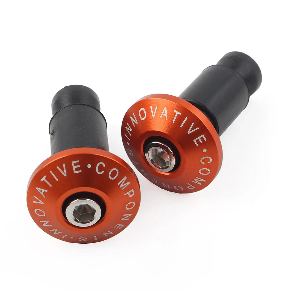 7/8'' Handle Bar End Weight Orange Handlebar Hand Grip Cap Plug For Dirt Bike US