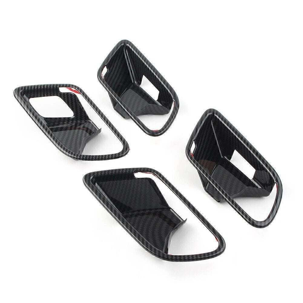 4pcs Carbon Fiber Inner Handle Bowl Covers For Mercedes-Benz A-Class W177 2019