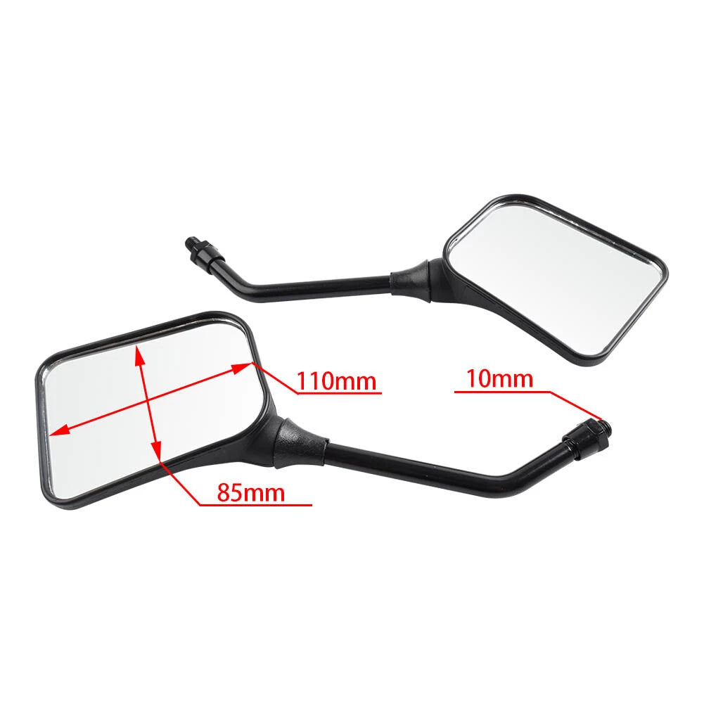 Rearview Side Mirrors Black For Suzuki Vinson 500 King Quad 300/400/500/750 ATV