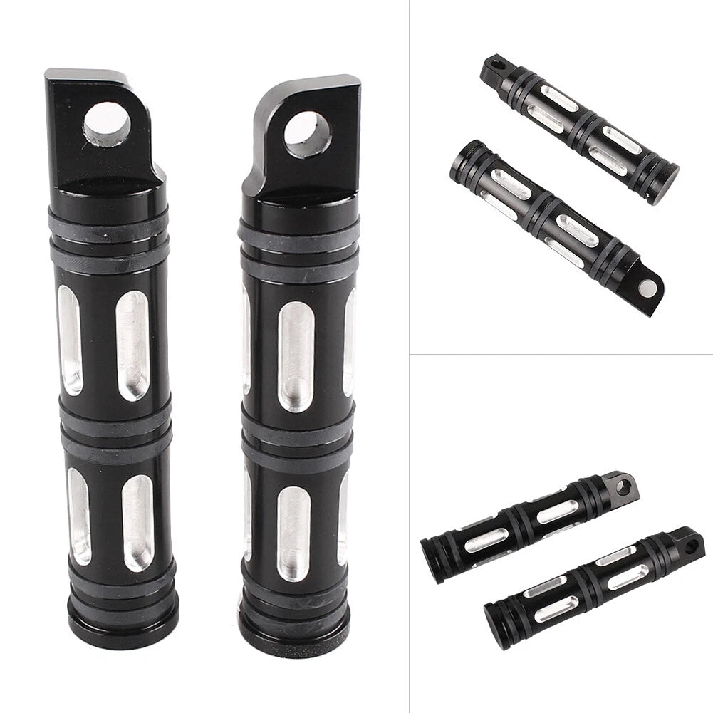 CNC Foot Pegs Footpegs Footrest For Harley XL1200T/XL1200V/XL1200X/FXSB Black US