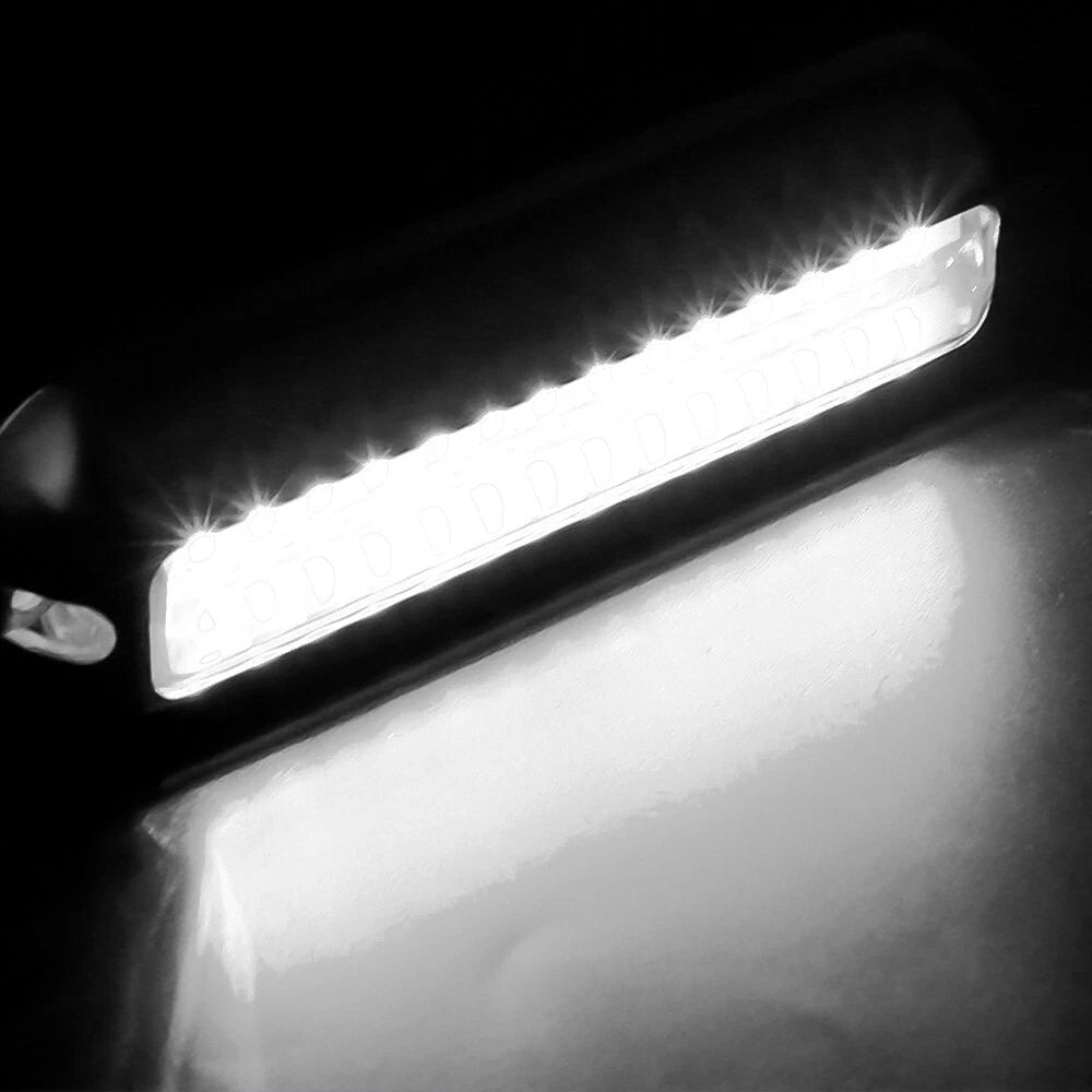 2X 42LED White Marine Boat Transom Lights Stainless Steel Underwater Pontoon 12V