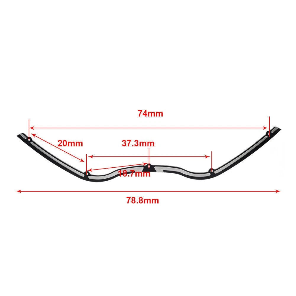 Contrast Cut Windshield Trim Black For Harley Road Glide FLTR 1998-2013