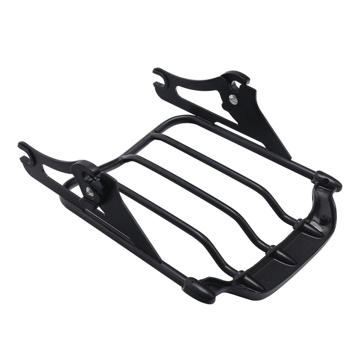 Black 2-Up Luggage Rack Fit For Harley Touring Electra Street Road Glide 2009-25