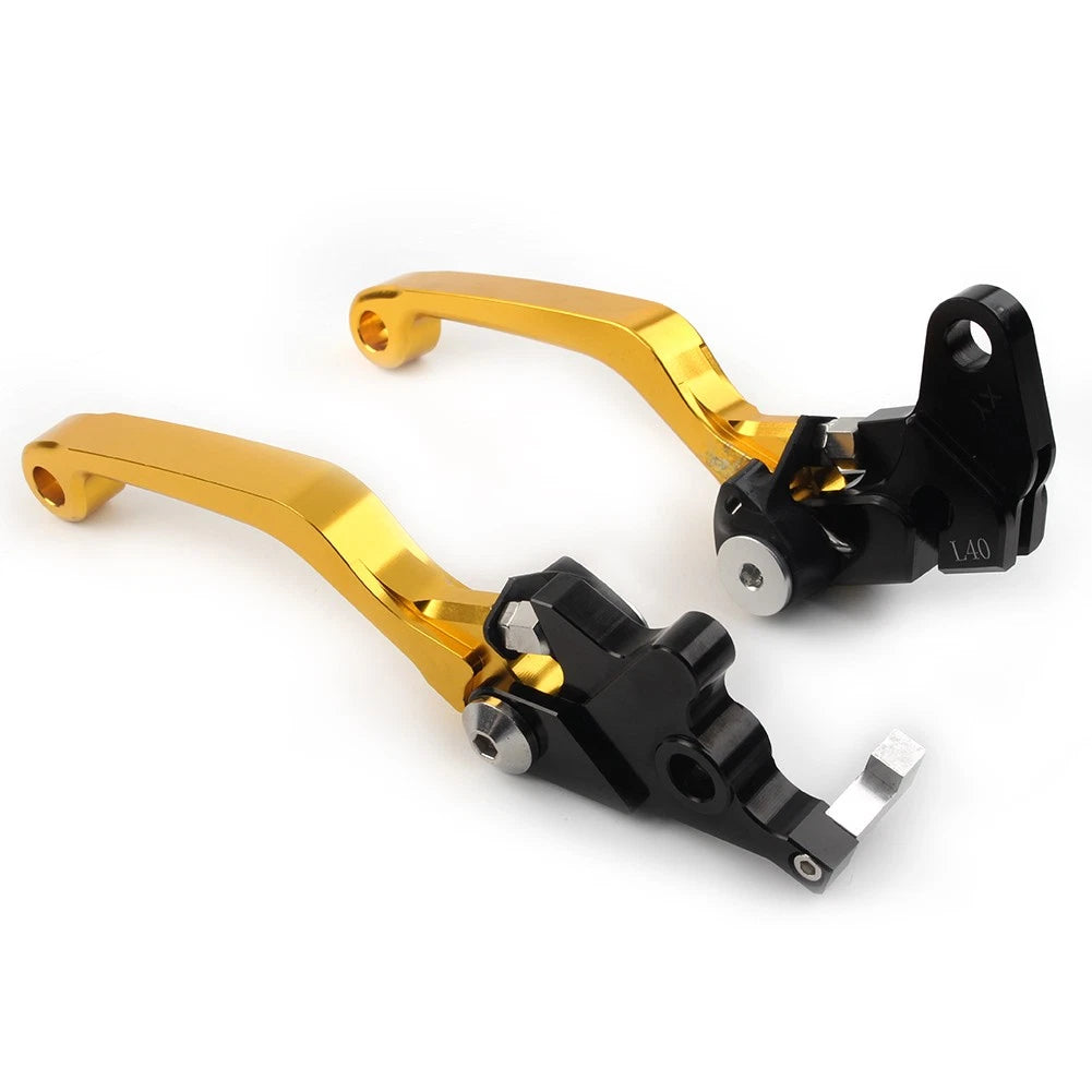 CNC Pivot Clutch Brake Levers For Suzuki DRZ400S DRZ400SM DRZ400E 2000-22 Gold
