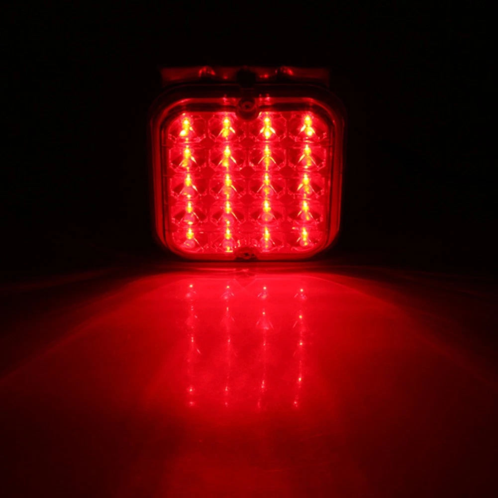 2pcs Trailer Rear Brake Signals Light Stop Warning Lamp for Campers RV Boats US