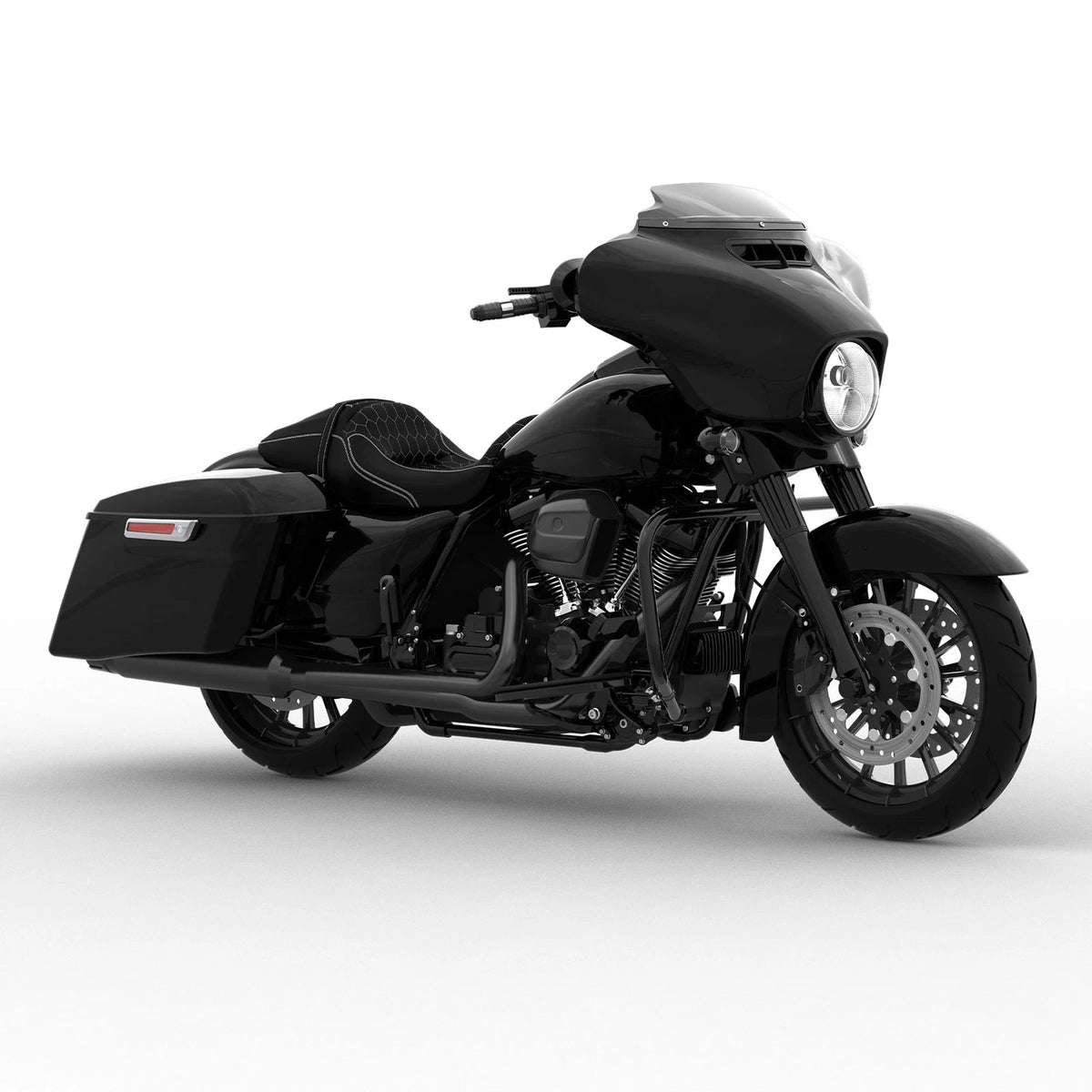 ABS Fairings Body Kit Fit For Harley Touring Street Glide 2014-2024 Vivid Black