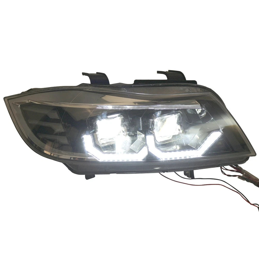 Pair Headlight Headlamp Assembly For BMW 3 Series E90 E91 Pre-LCI 2004-2007
