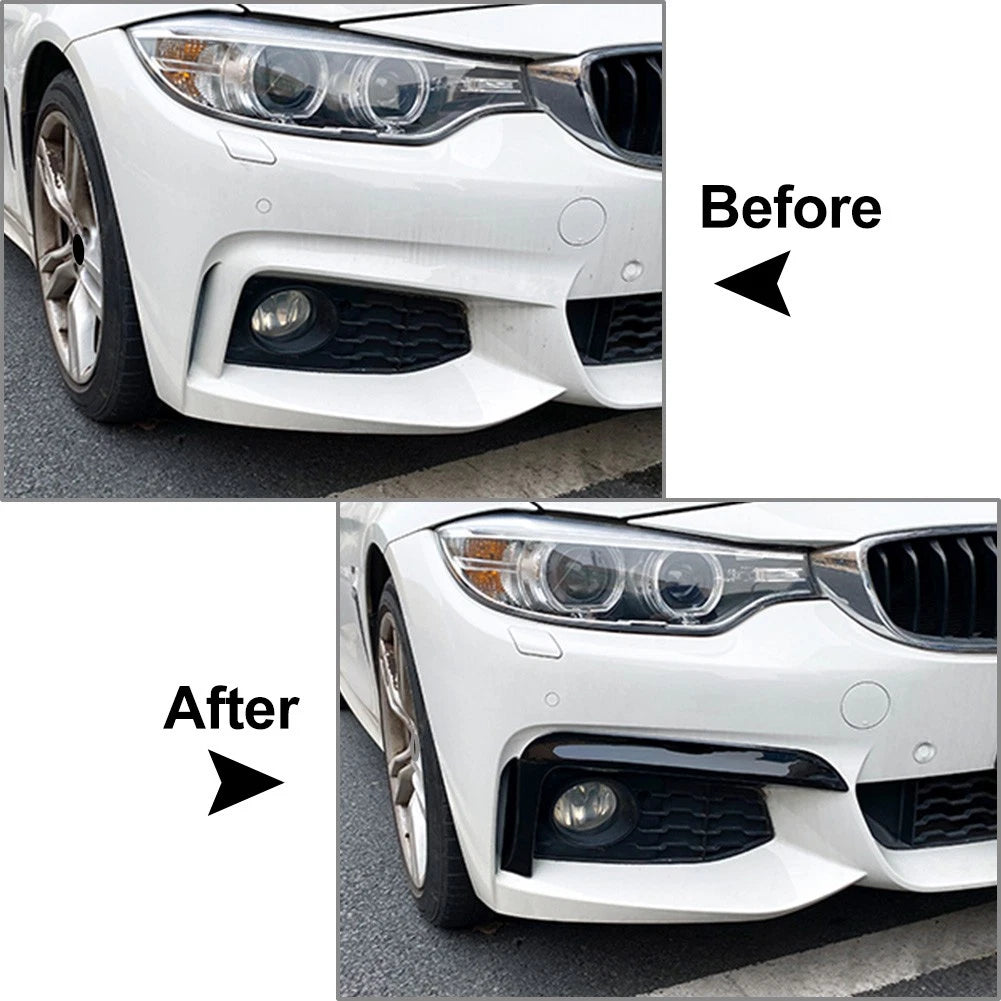 Front Bumper Lip Splitter Spoiler For BMW 4 Series F32 F33 F36 M Sport 2014-20
