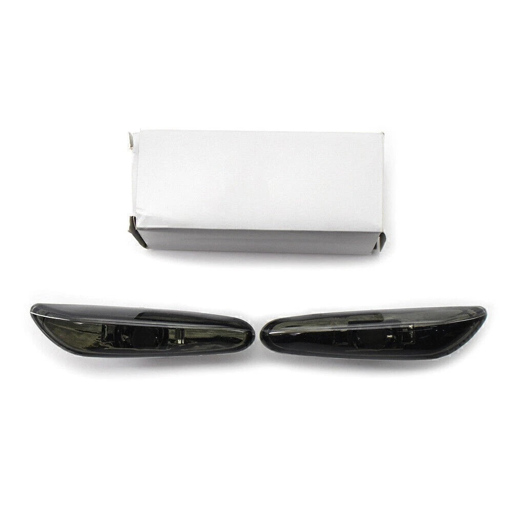 Side Marker Light Turn Signal Lamp Fit BMW E46 4DR 02-05 63137165915 Smoke Gray