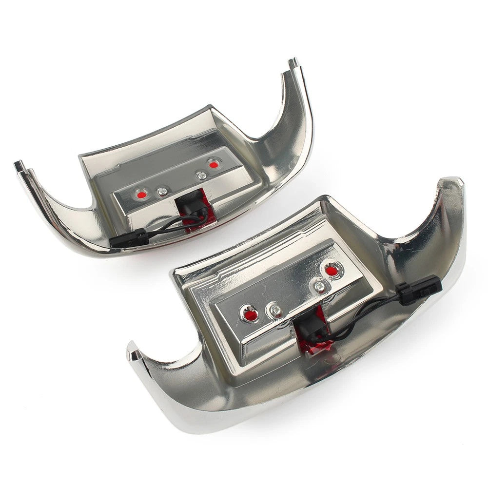 Fender Tip Light Front & Rear For Harley Davidson FLHT FLT FLHS FLHR Red Lens US