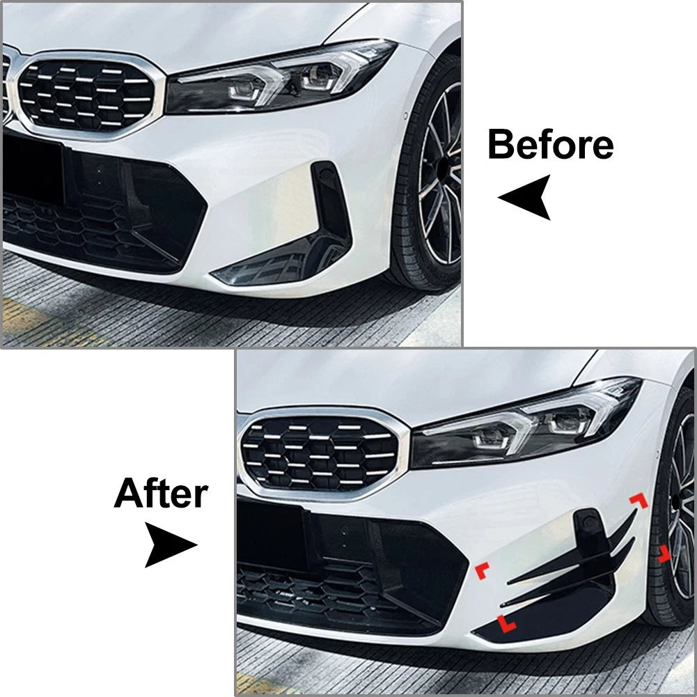 For BMW 3 Series G20 G21 LCI M Sport 2023+ Front Bumper Side Spoiler Splitter