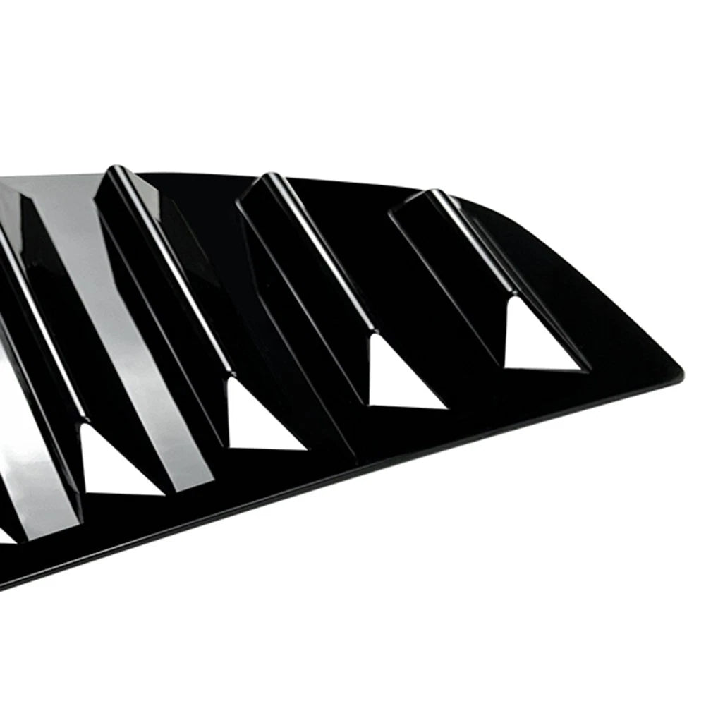 Rear Window Louver Shutter Cover Trim Glossy Black For VW Golf MK5 2004-2008