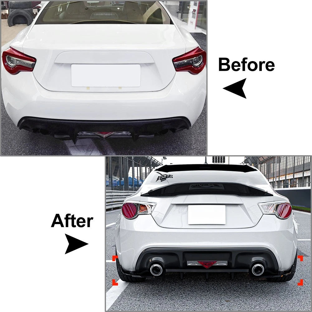 Rear Bumper Diffuser Lip Body Kit For Scion FR-S Fit Subaru BRZ For Toyota 86