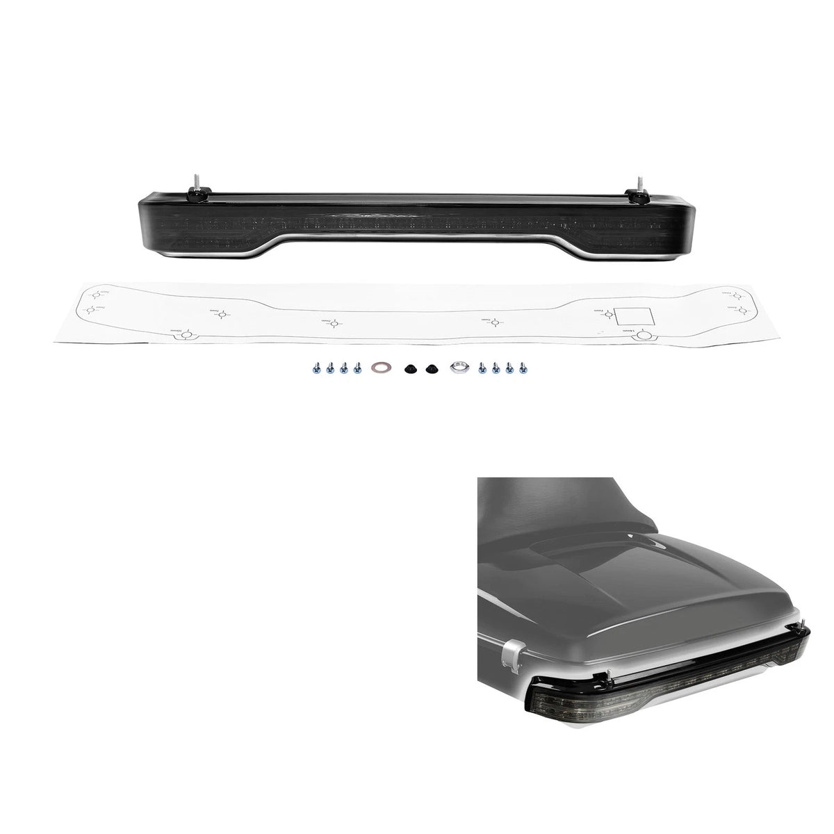 King LED Brake Turn Tail Light Fit For Harley Electra Road Glide 14-21