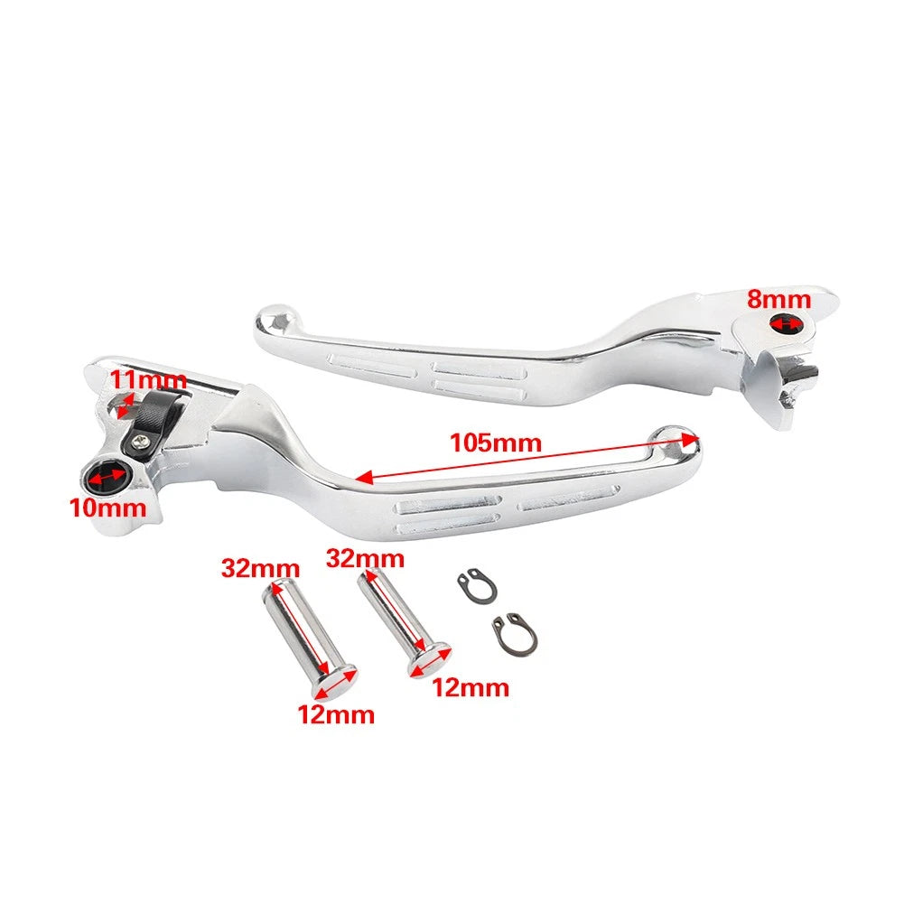 CNC Brake Clutch Hand Levers For Harley Touring Road King Street Glide 2008-2013