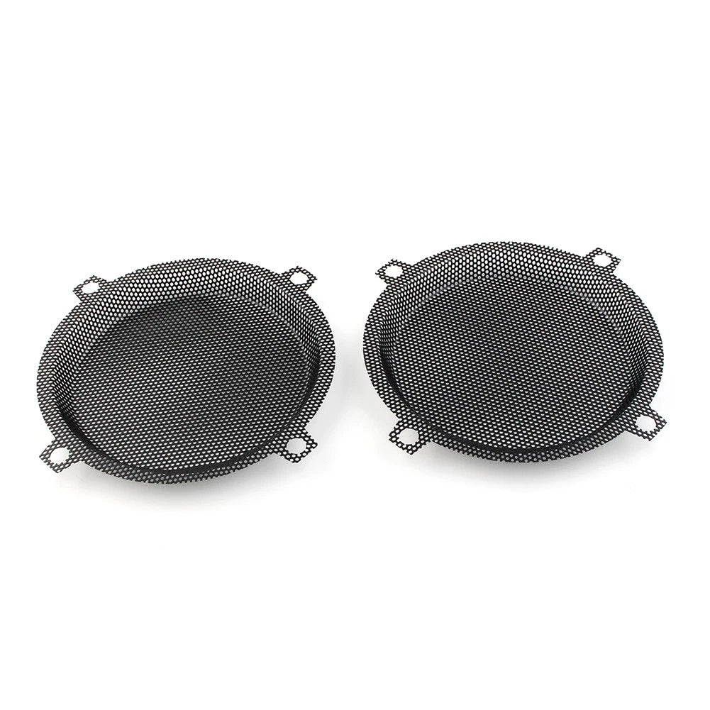 Black Wired Punched Steel Mesh Speaker Grills for Harley Electra Glide