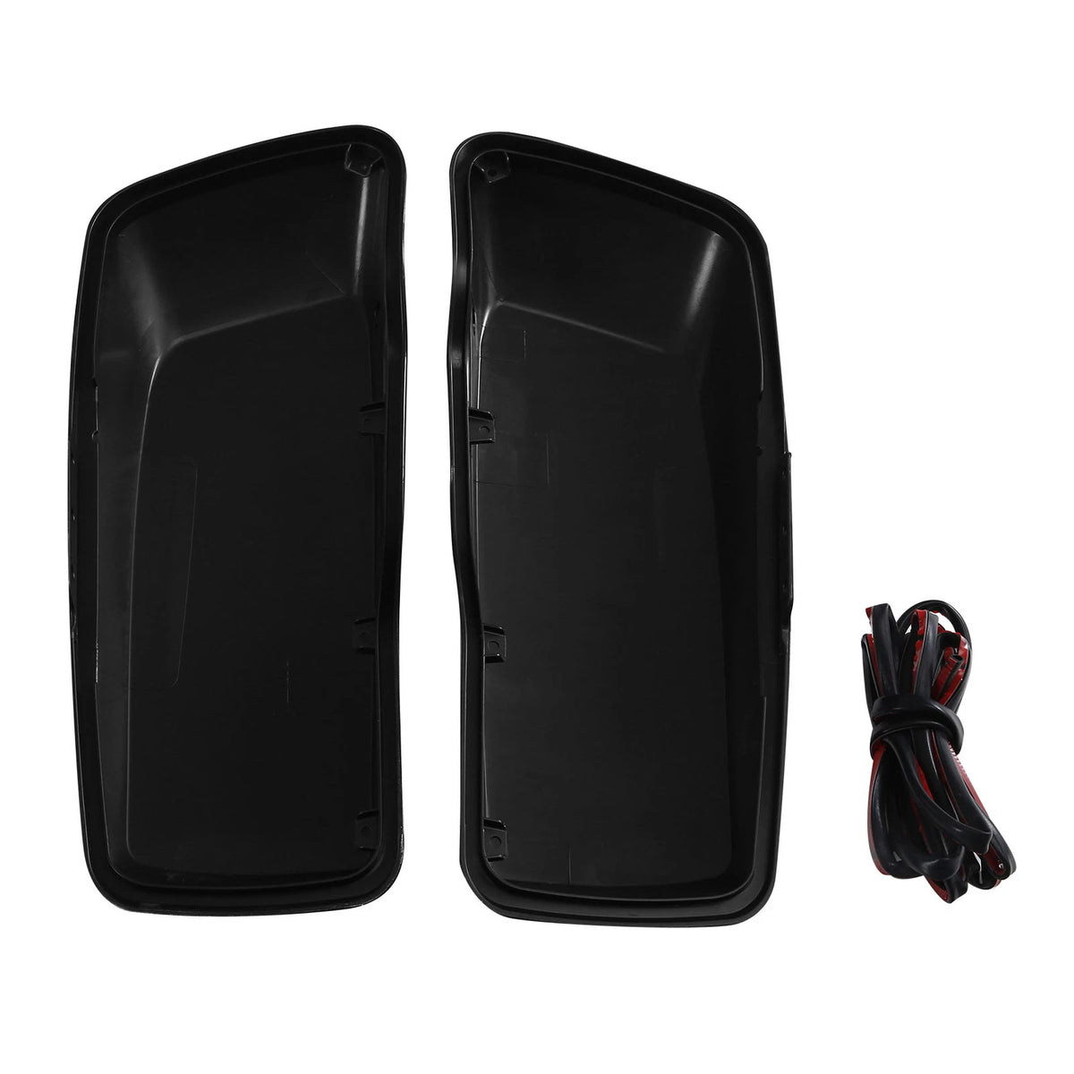 Vivid Black Hard Saddlebag Lids Fit For Harley Touring Street Road Glide 2014-24