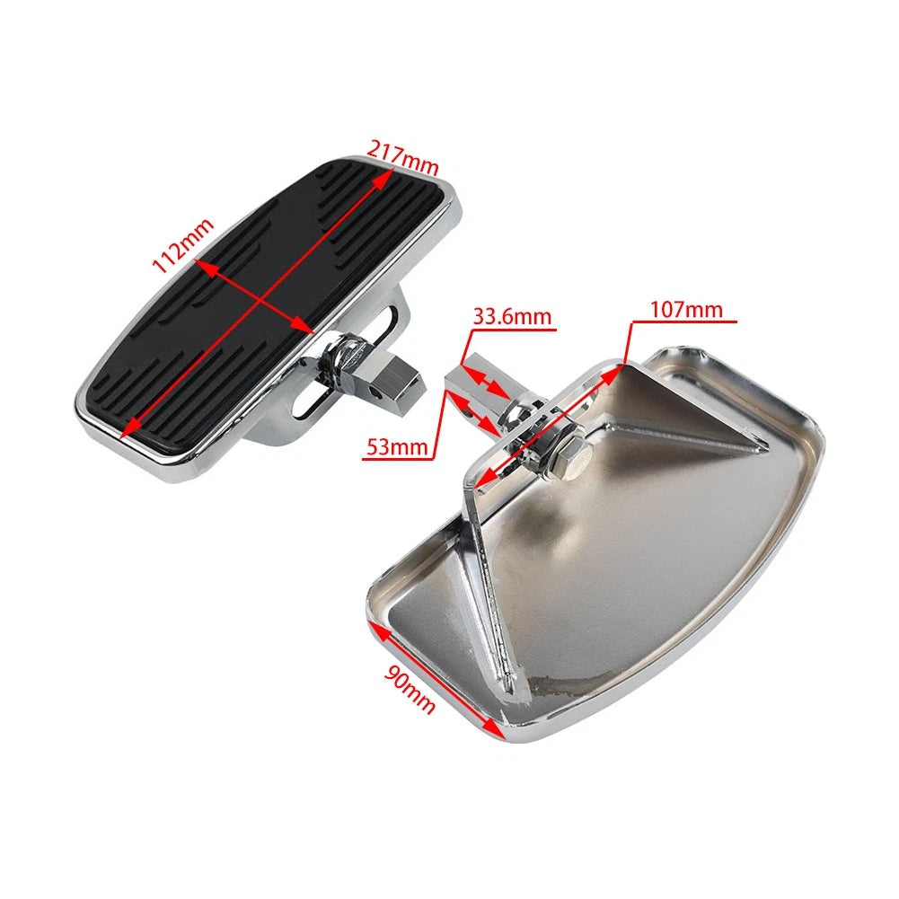 Motorbike Footboard Foot Peg Floorboard Footrest Fit Honda VTX1300 VTX1800 VT750