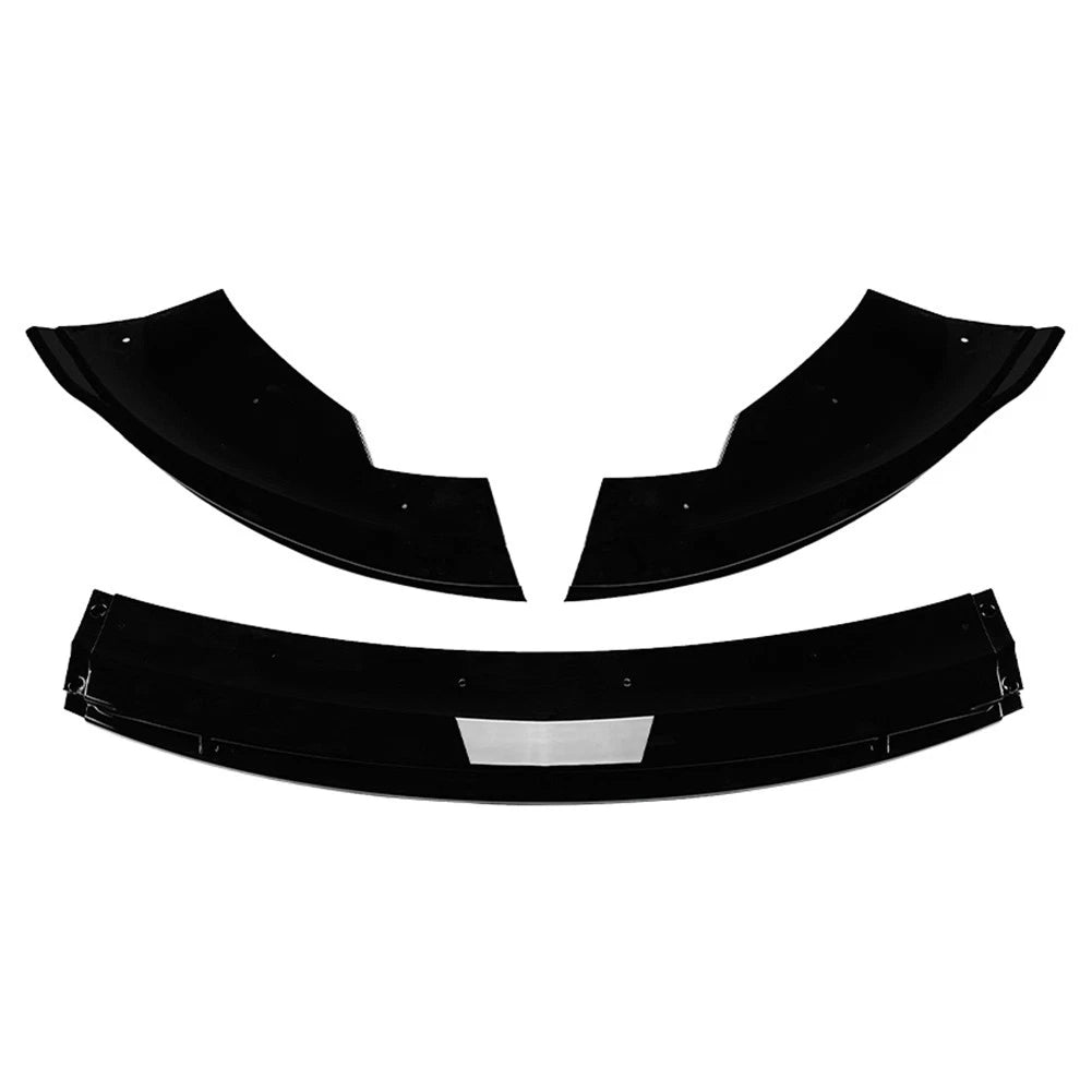 Glossy Black Front Bumper Spoiler Lip Body Kit For Tesla Model 3 2024-25