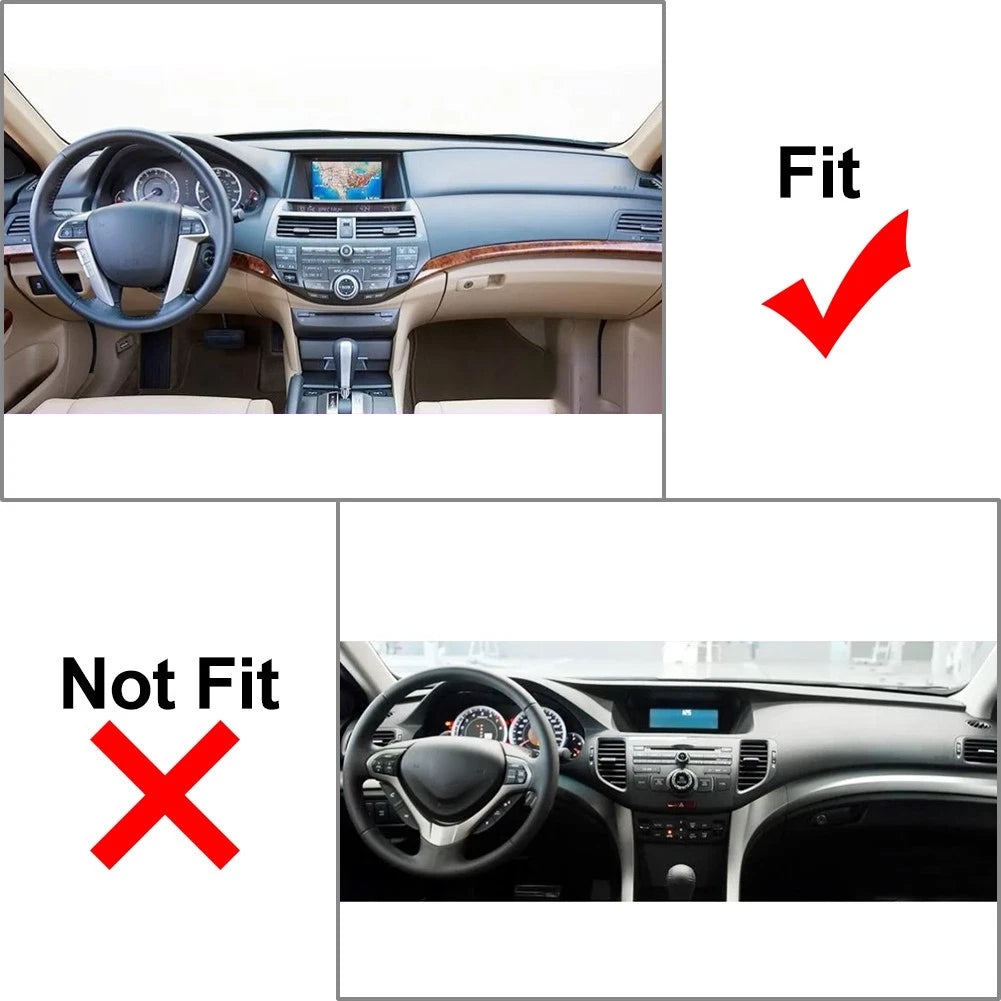 1 Piece Black Dashboard Pad Dash Cover Mat For Honda Accord 2008-2012 LHD