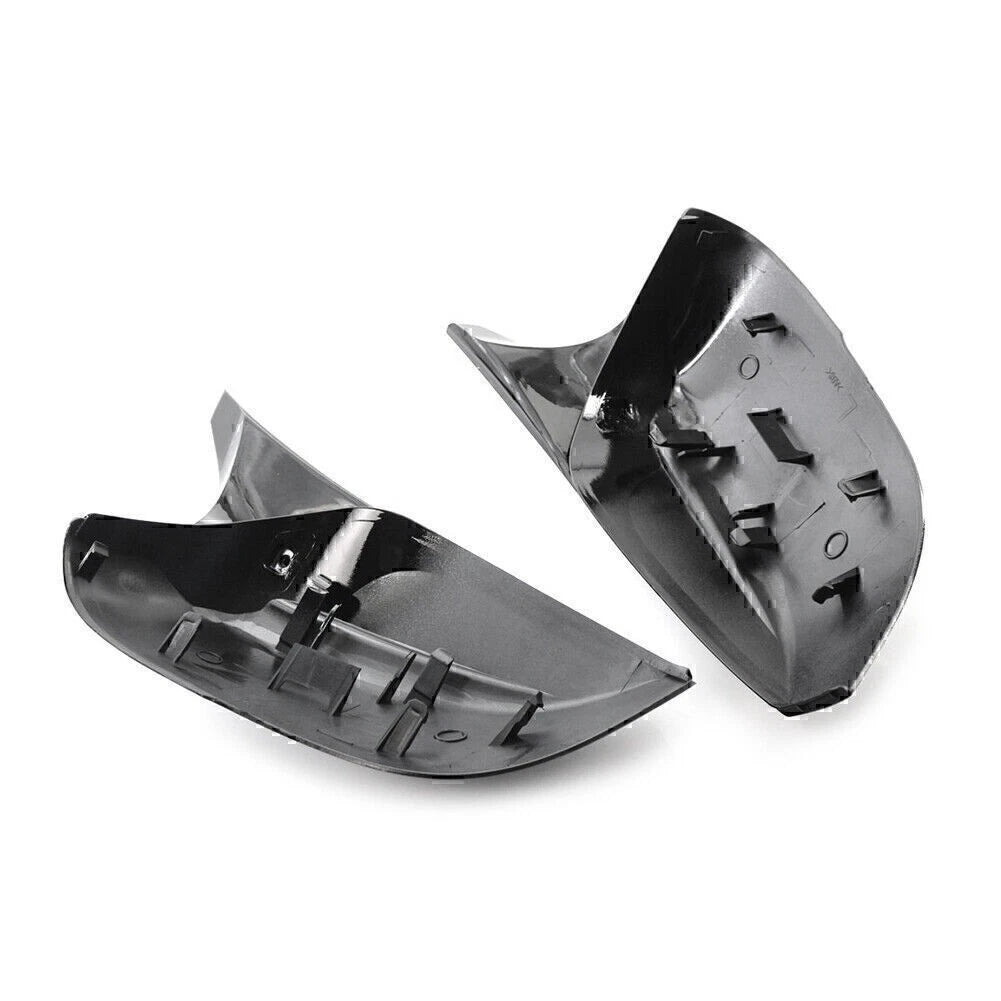 1 Pair Black Rear View Mirror Cover Trim For Infiniti Q50 Q60 QX30 Q70 2014+ 15