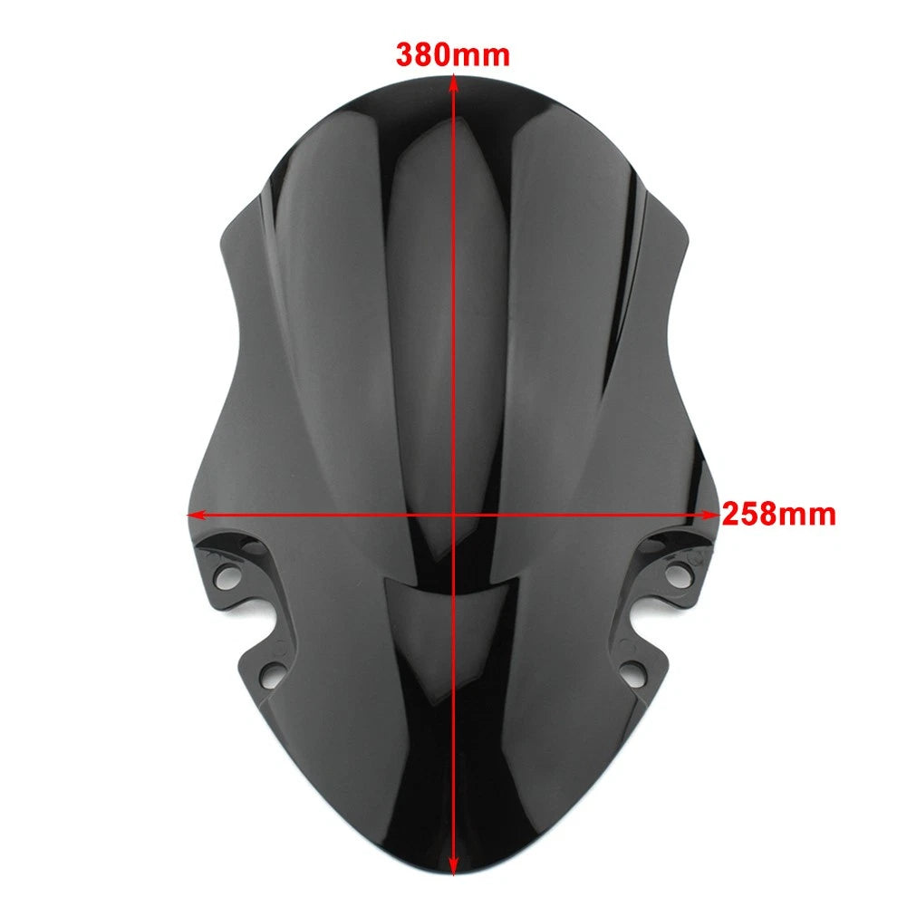 Black Front Windshield Screen Visor Windscreen For CFMoto 450SR 450SS 2022-2024