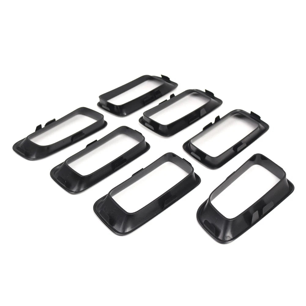 Front Grille Insert Cover Frame Grille Molding Black For Jeep Compass 2011-2017