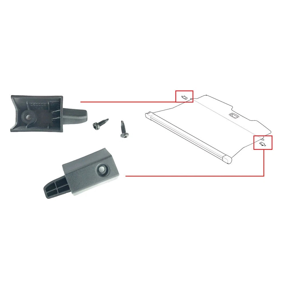 1pc Rear Cargo Cover Pin Repair Kit For Land Rover LR2/ Range Rover Sport Black