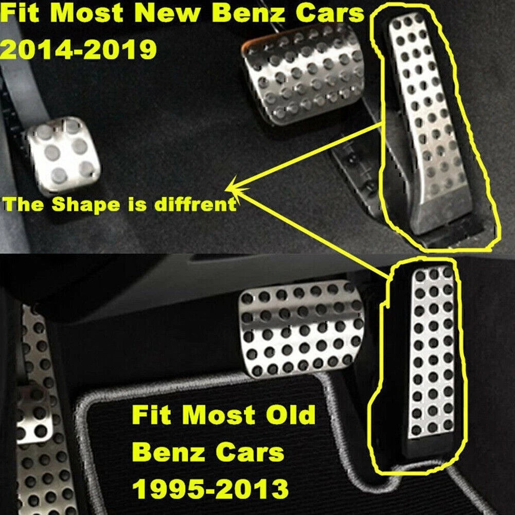 4Pcs Car Foot Pedal Pad Cover Kit For Mercedes-Benz E S SL SLK W124 CL CLK R US