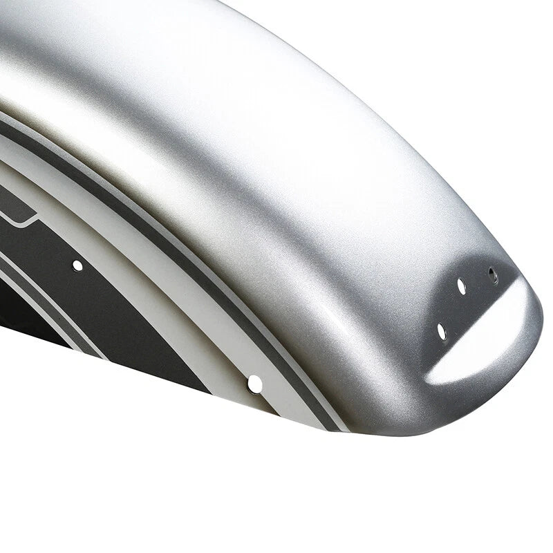 Front Fender For Harley Electra Tri Glide FLHT 14-25 Silver/Black Honeycomb Fade