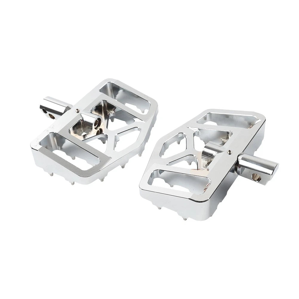 Chrome Rear FootPeg Passenger Pedal For Harley FXBB FXLR FXLRS FXLRST FXST FLSB