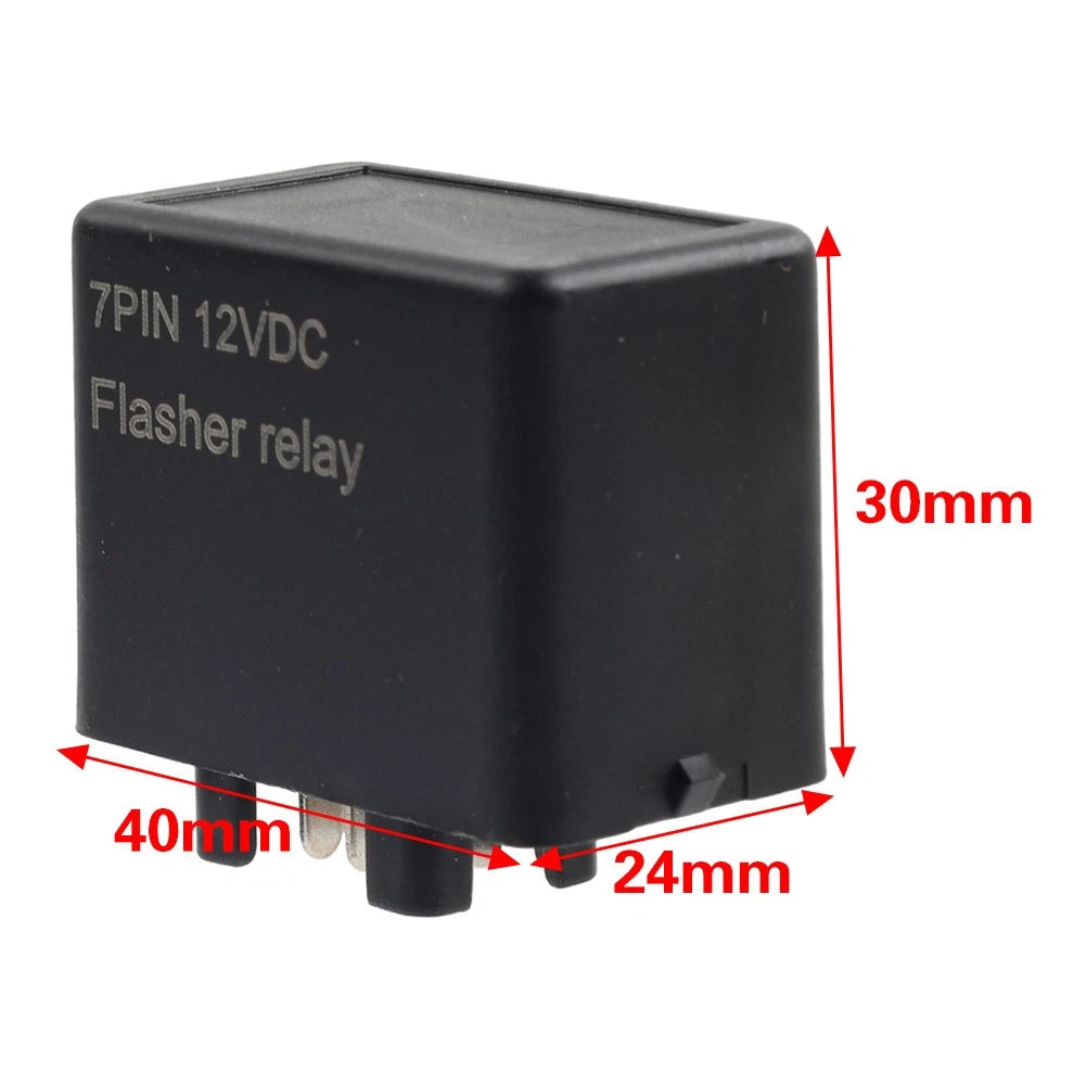 12V 7 Pin LED Flasher Relay For Suzuki DRZ400S GSXR GSX GSF Signal Light Blinker