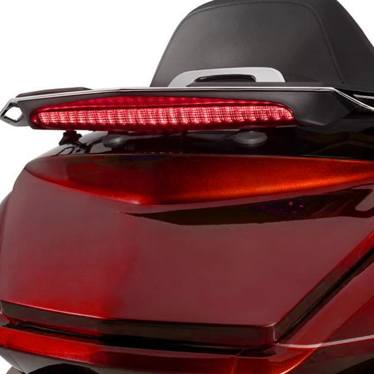 Rear Tour Trunk Luggage Rack LED Red Lens Fit For Honda Goldwing GL1800 18-20 US