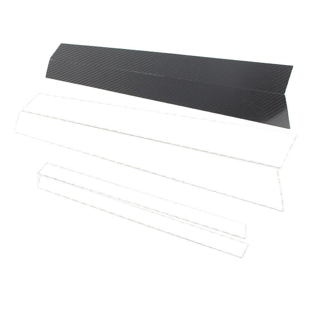 Window B Pillar Trim Cover Set Carbon Fiber Fit BMW 3 Series E46 1998-2004