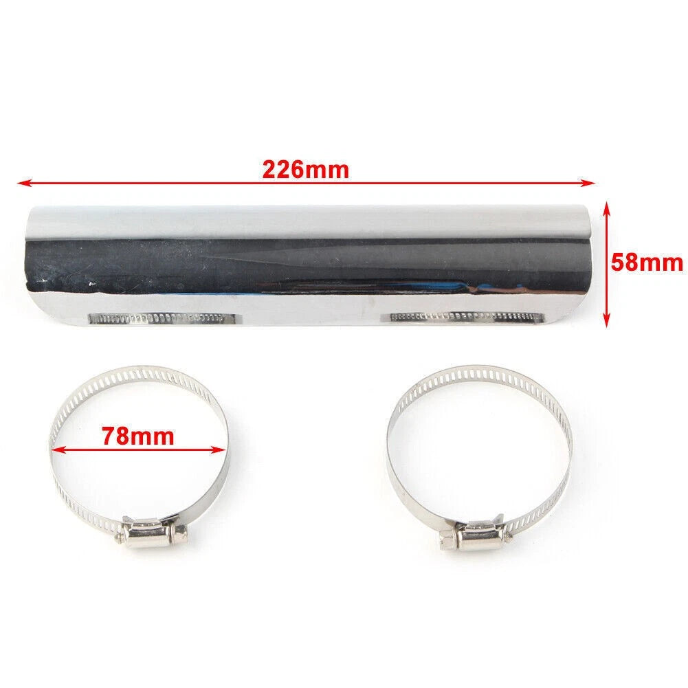 Exhaust Muffler Pipe Heat Shield Cover Protector for Harley Chrome Motorcycle US