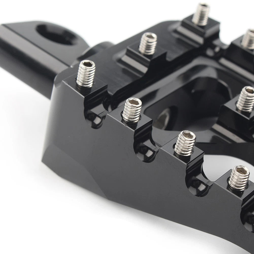 Wide Foot Peg MX Style For Harley Dyna Sportster Iron 883 Fatboy Bobber