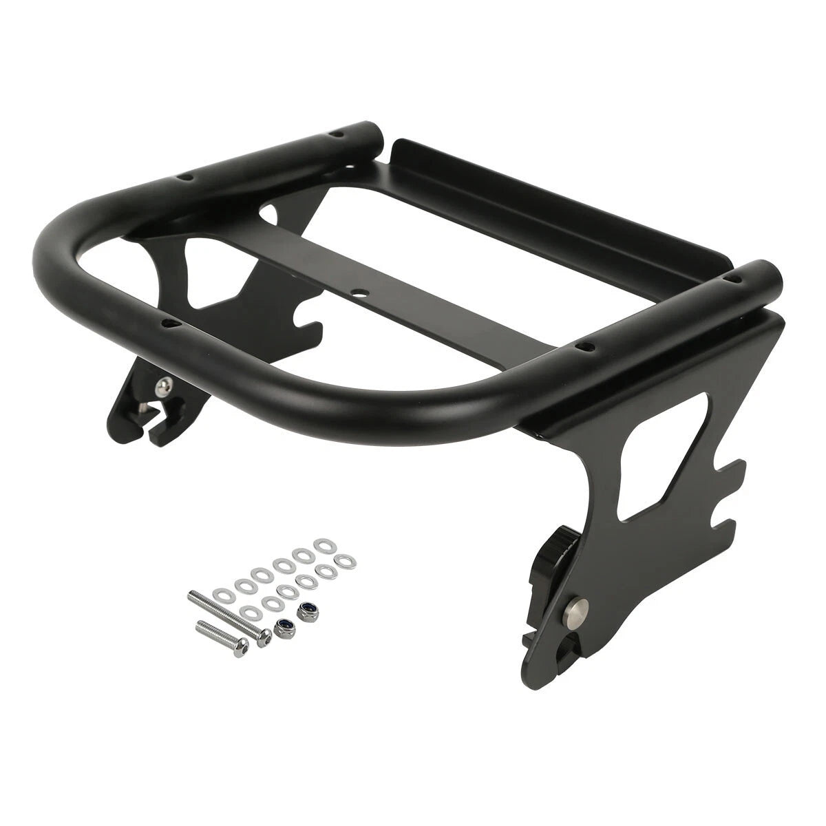 King Trunk Pad Mount Rack Fit For Harley Touring Electra Glide 1997-2008 Black