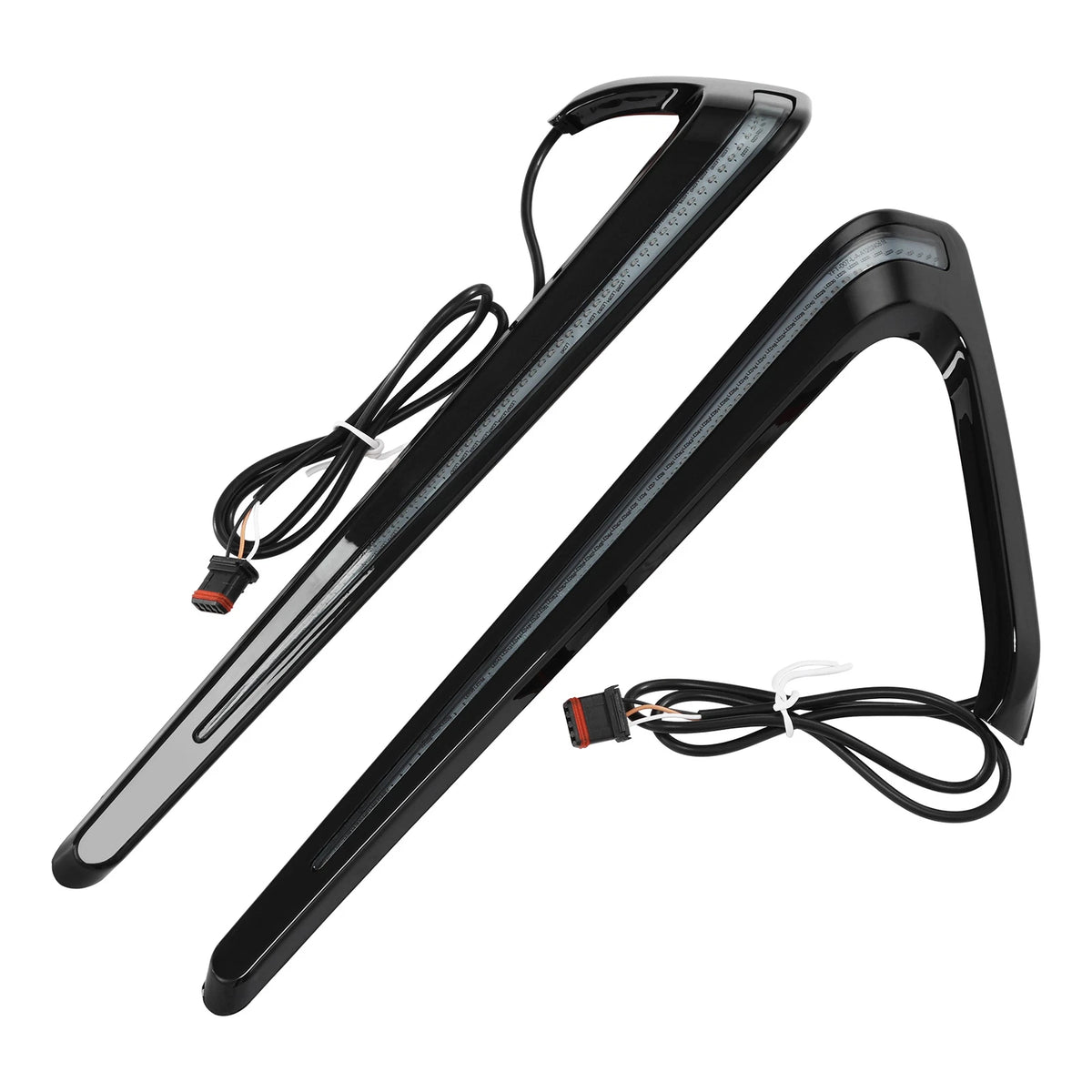 Gloss Black Saddlebags LED Brake Turn Light For Harley Low Rider ST FXLRST 22-24